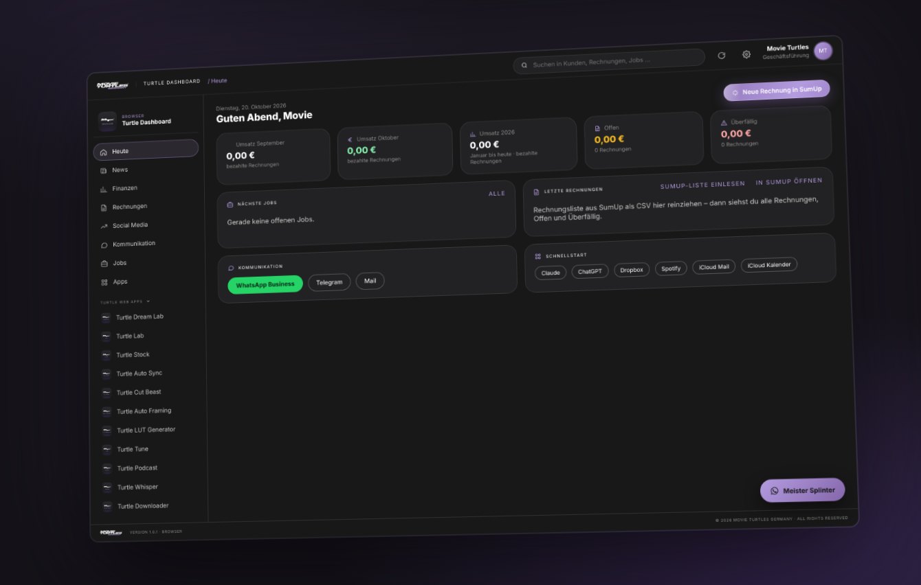 Turtle Dashboard – App-Fenster